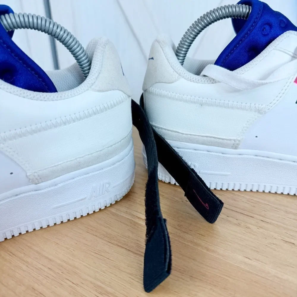 Nike Air‎ Force 1 GS Low Drop Type Sneakers Summit White 6Y Youth BQ4793-100